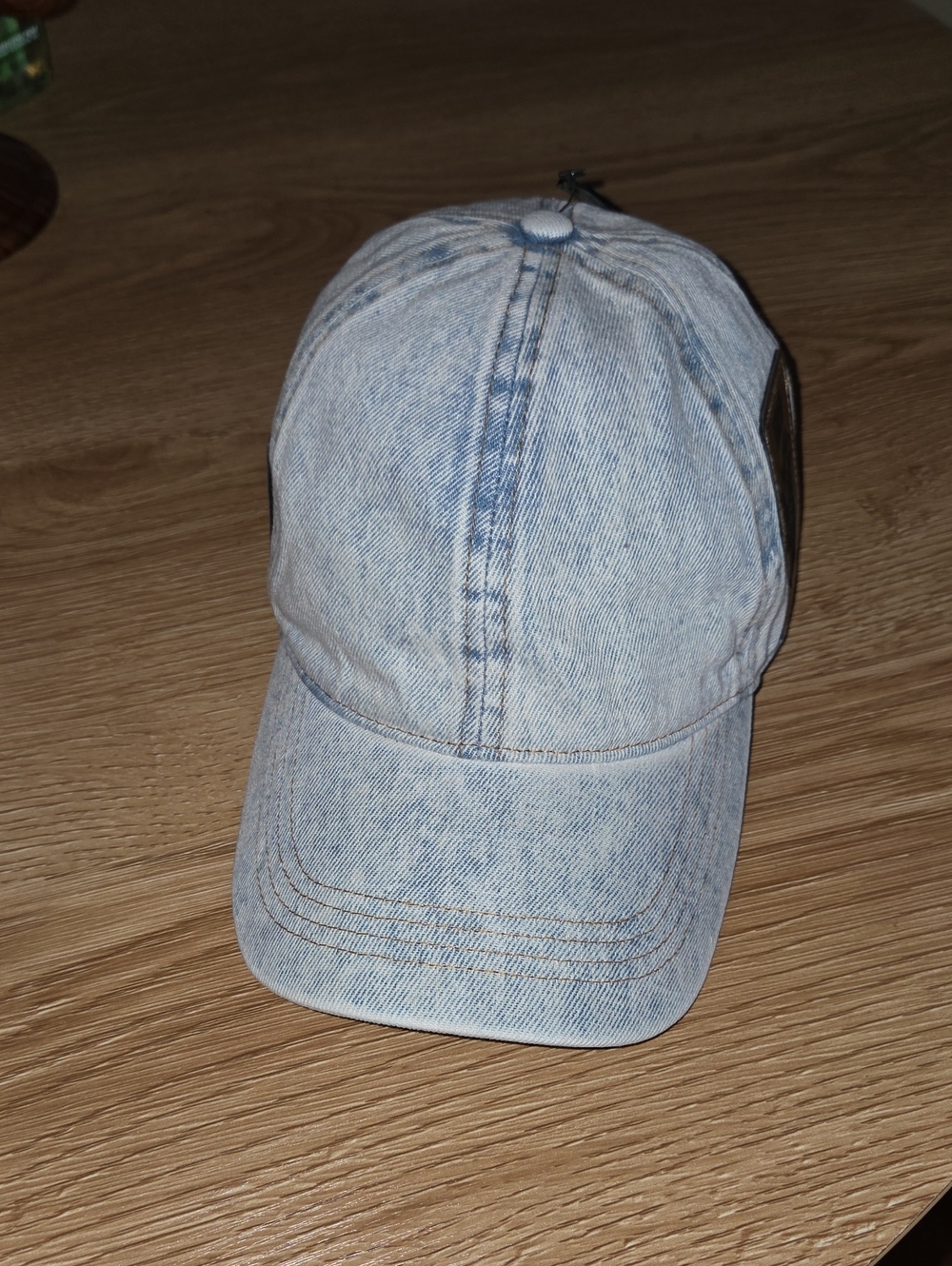 Light Blue Denim Baseball Cap - Unbranded